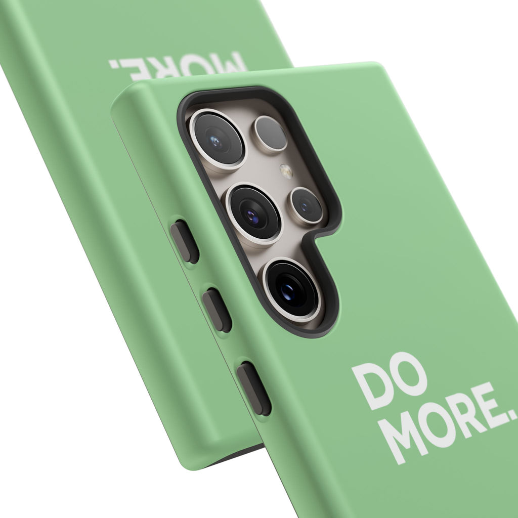 Do More Mint Green Tough Phone Case for iPhone, Galaxy,or Google Pixel