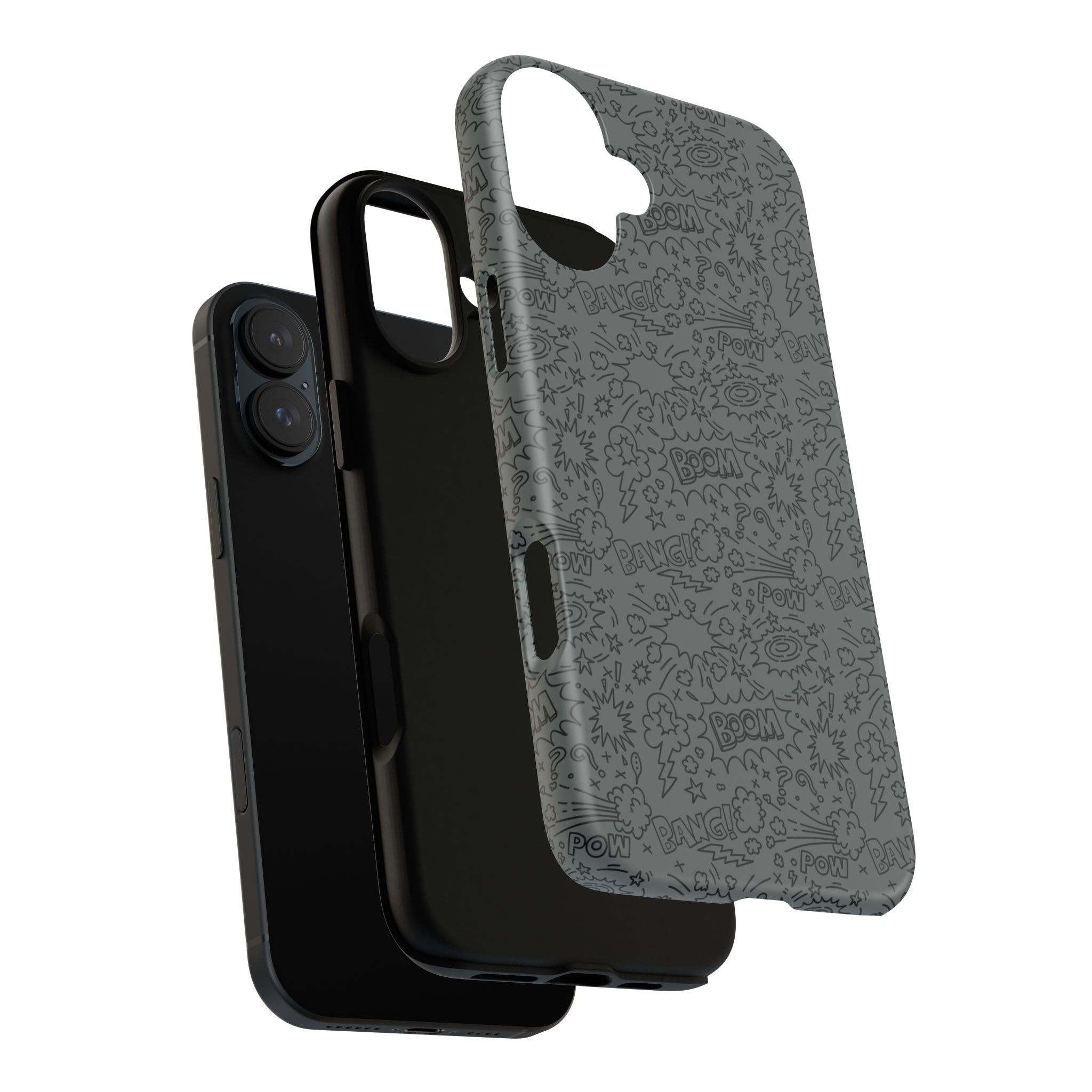 POW BOOM Comics style Tough Phone Case for iPhone, Galaxy, or Google Pixel