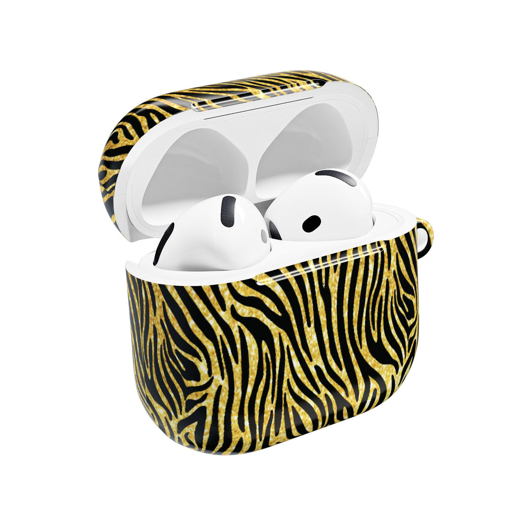 Gold Zebra AirPod Cases