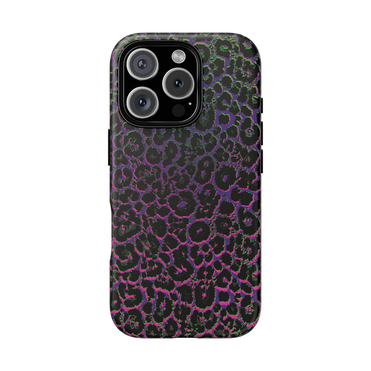 Colorful Leopard Tough Phone Case for iPhone, Galaxy, or Google Pixel