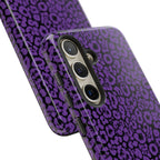 Purple Leopard Tough Case for iPhone, Galaxy or Google Pixel