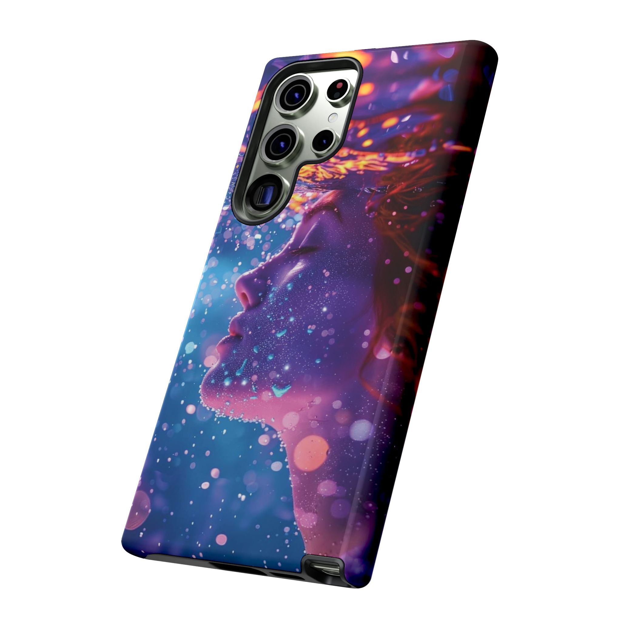 Meditating Underwater Tough Phone Case for iPhone, Galaxy, or Google Pixel