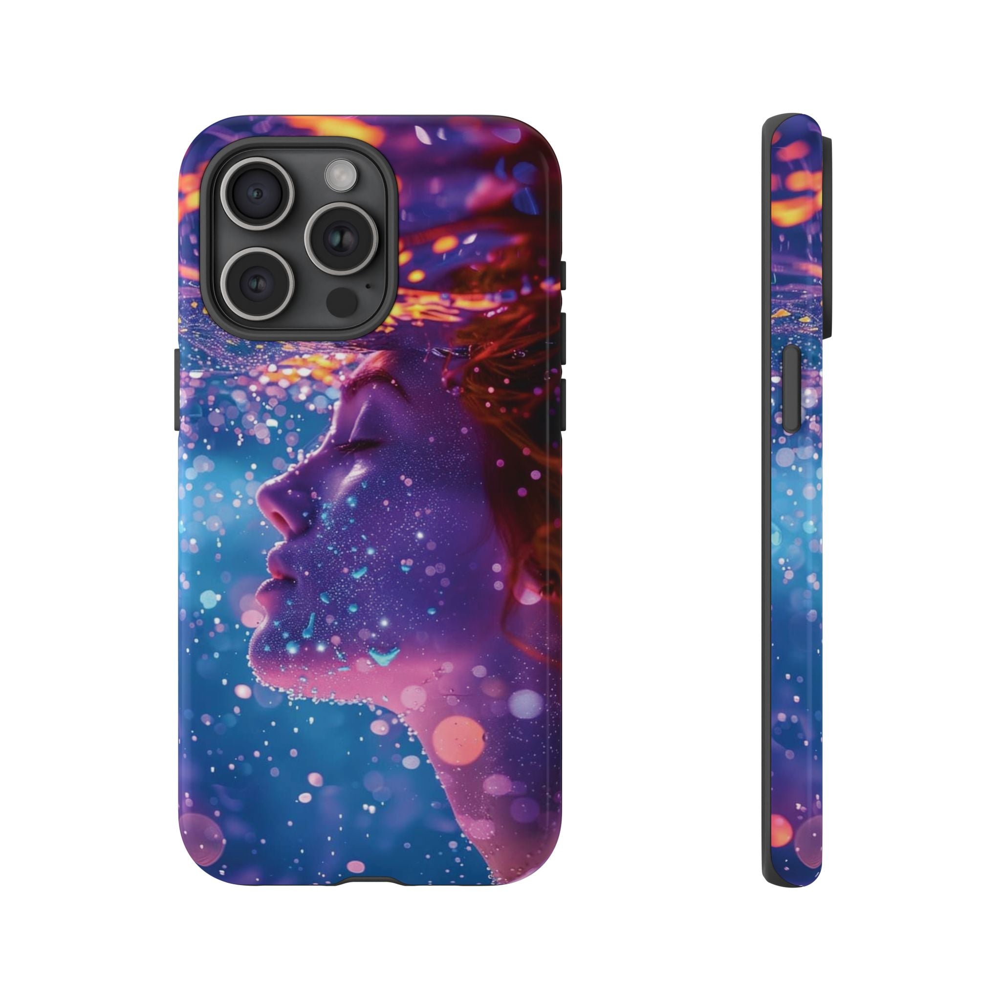 Meditating Underwater Tough Phone Case for iPhone, Galaxy, or Google Pixel
