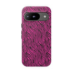 Pink Zebra Tough Phone Case for iPhone, Galaxy, or Google Pixel