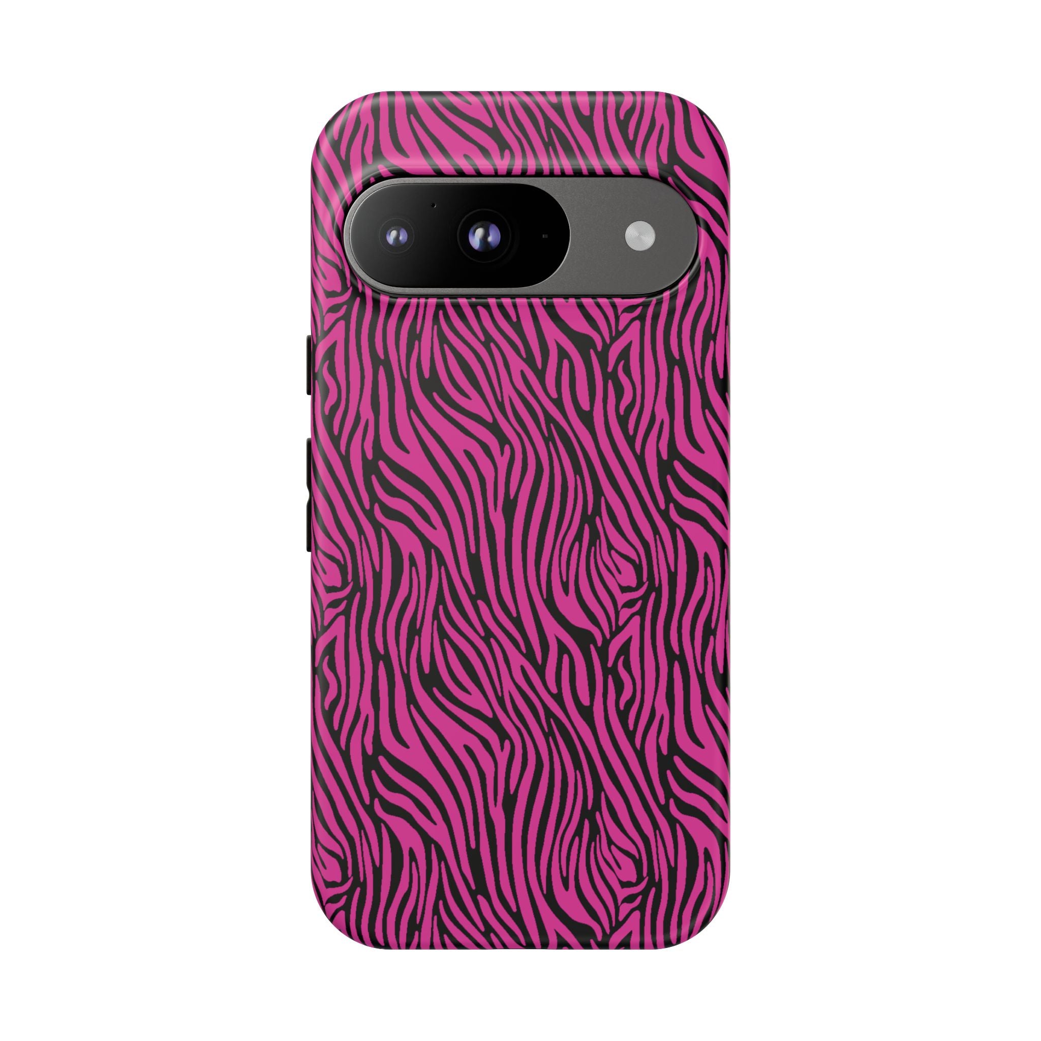 Pink Zebra Tough Phone Case for iPhone, Galaxy, or Google Pixel