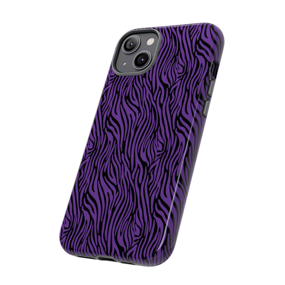 Purple Zebra Tough Phone Case for iPhone, Galaxy, or Google Pixel