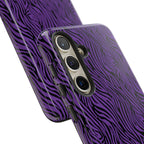 Purple Zebra Tough Phone Case for iPhone, Galaxy, or Google Pixel