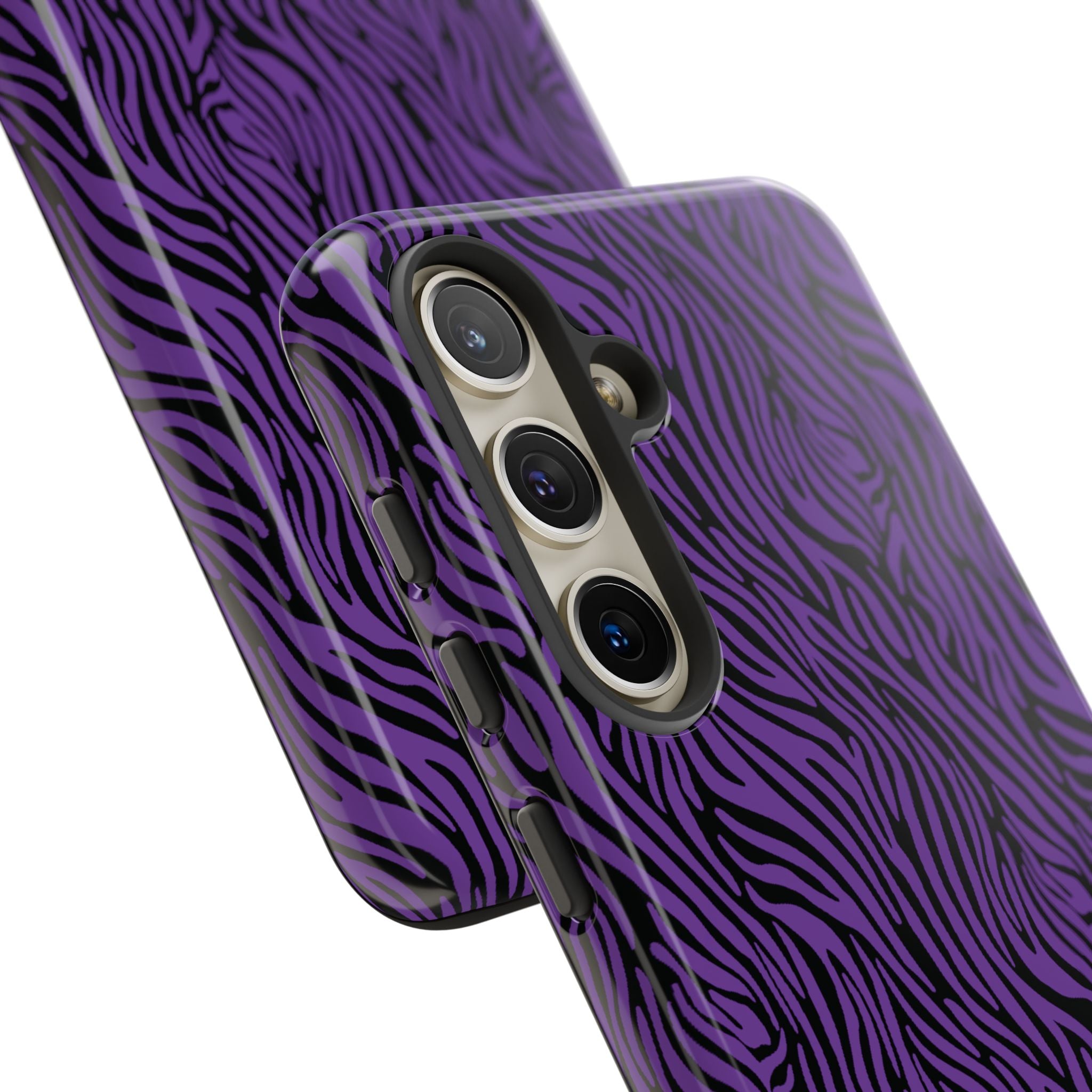 Purple Zebra Tough Phone Case for iPhone, Galaxy, or Google Pixel