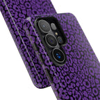 Purple Leopard Tough Case for iPhone, Galaxy or Google Pixel
