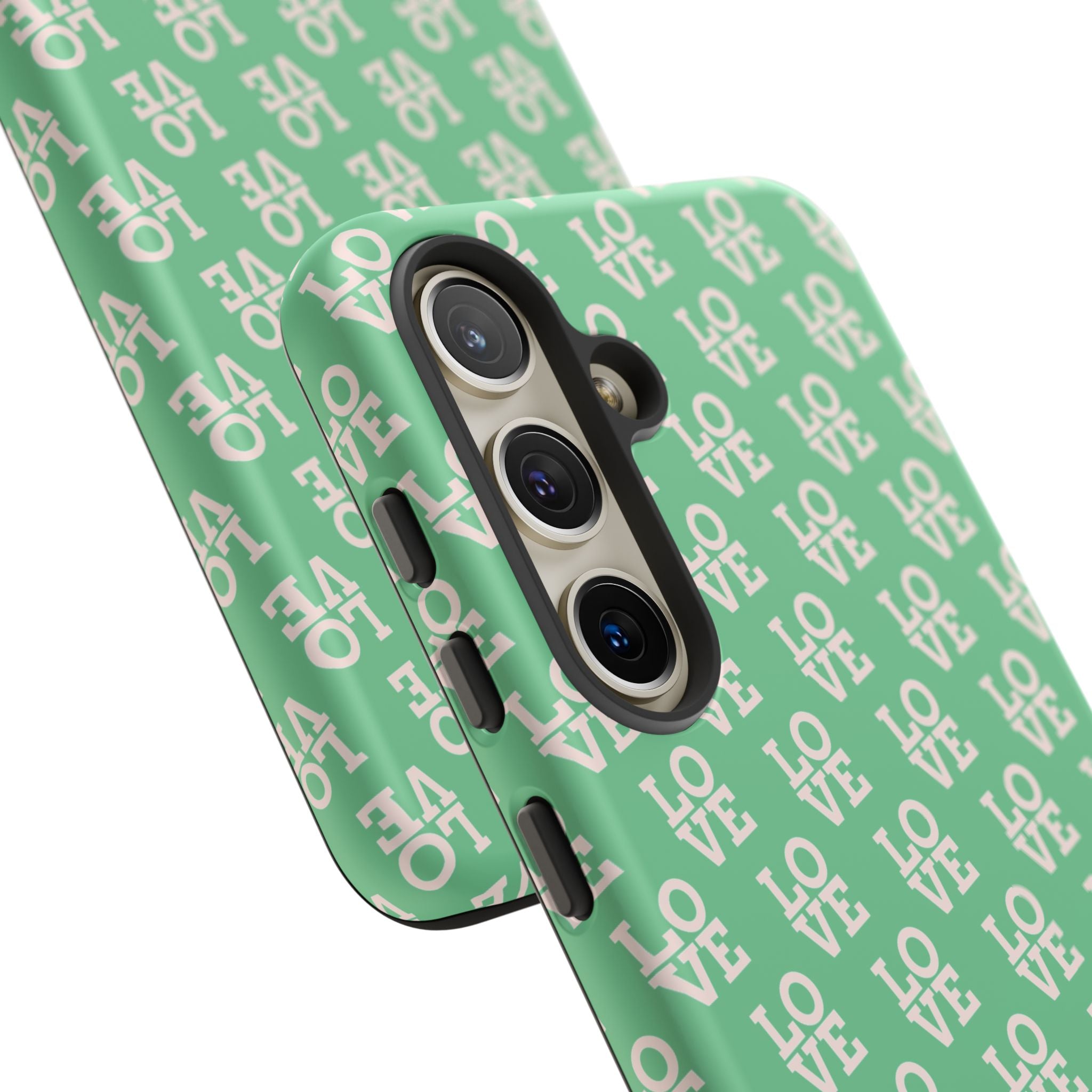 LOVE Aqua Tough Phone Case for iPhone, Galaxy, or Google Pixel