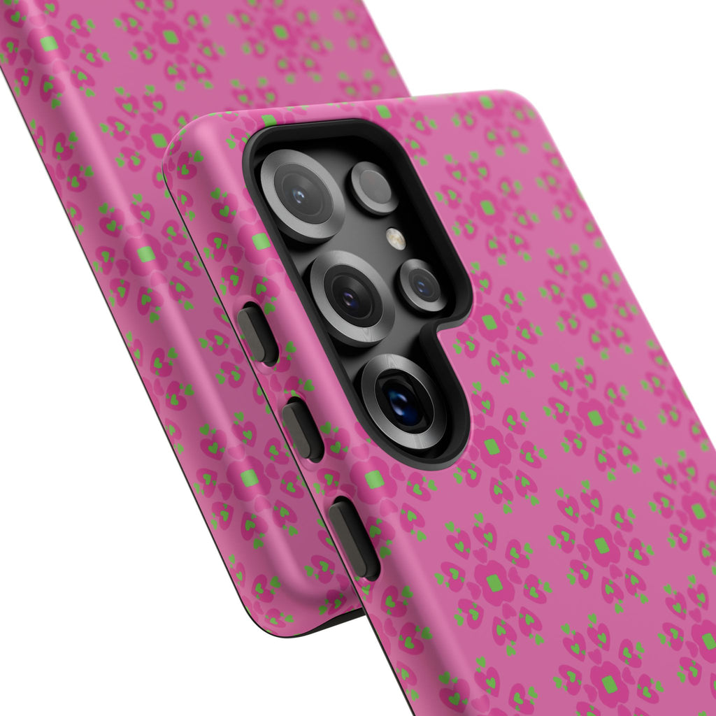 Floresta Heart Pink Tough Phone Case iPhone, Galaxy, or Google Pixel
