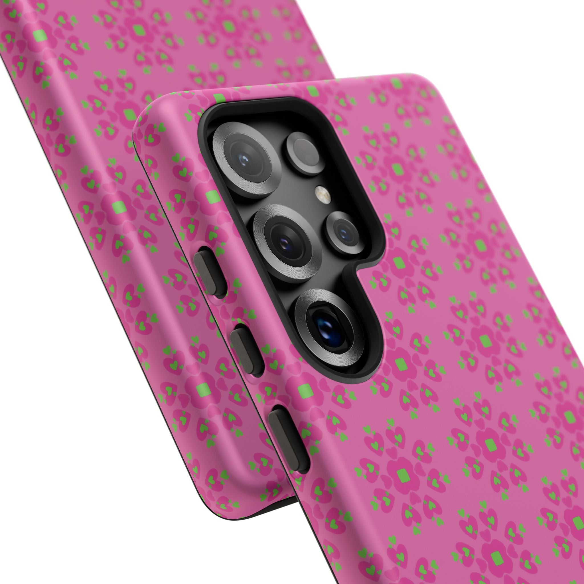 Floresta Heart Pink Tough Phone Case iPhone, Galaxy, or Google Pixel