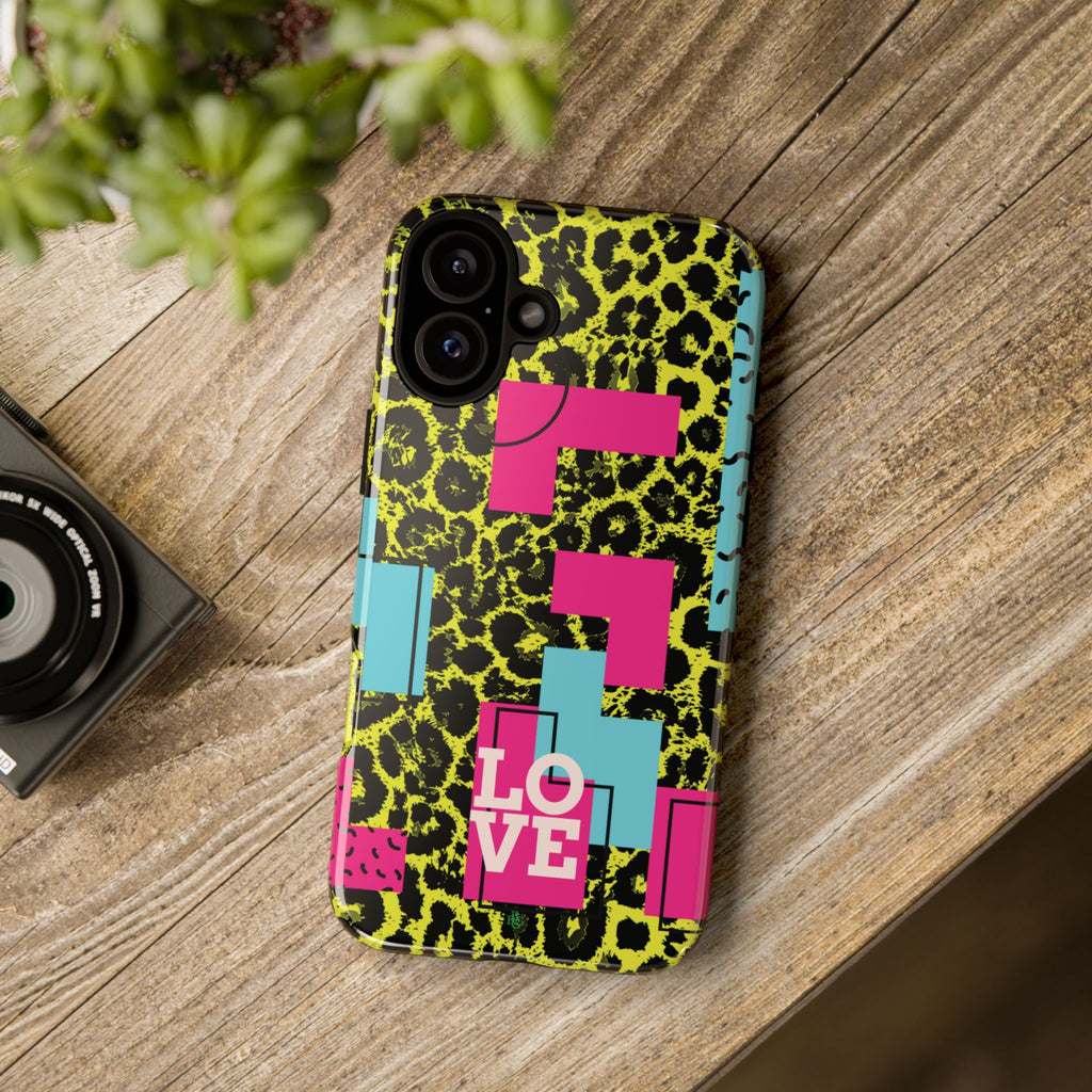 LOVE Neon Yellow RG Phone Case iPhone, Galaxy and Google Tough Cases
