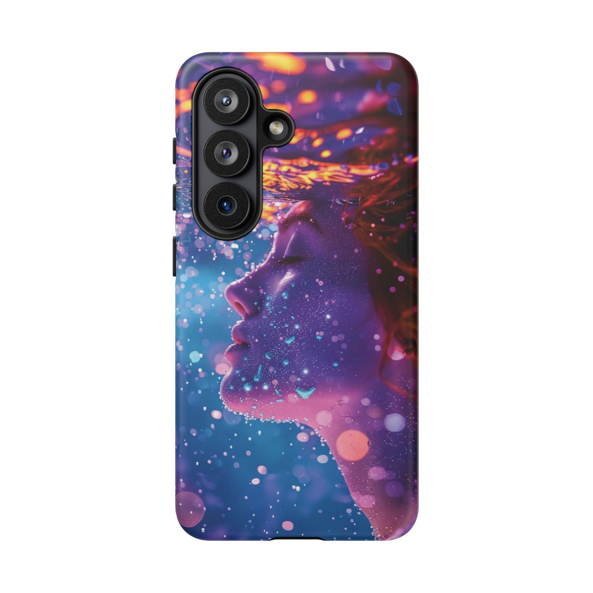 Meditating Underwater Tough Phone Case for iPhone, Galaxy, or Google Pixel