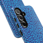 Blue Purple Leopard Tough Phone Case iPhone, Galaxy, or Google Pixel