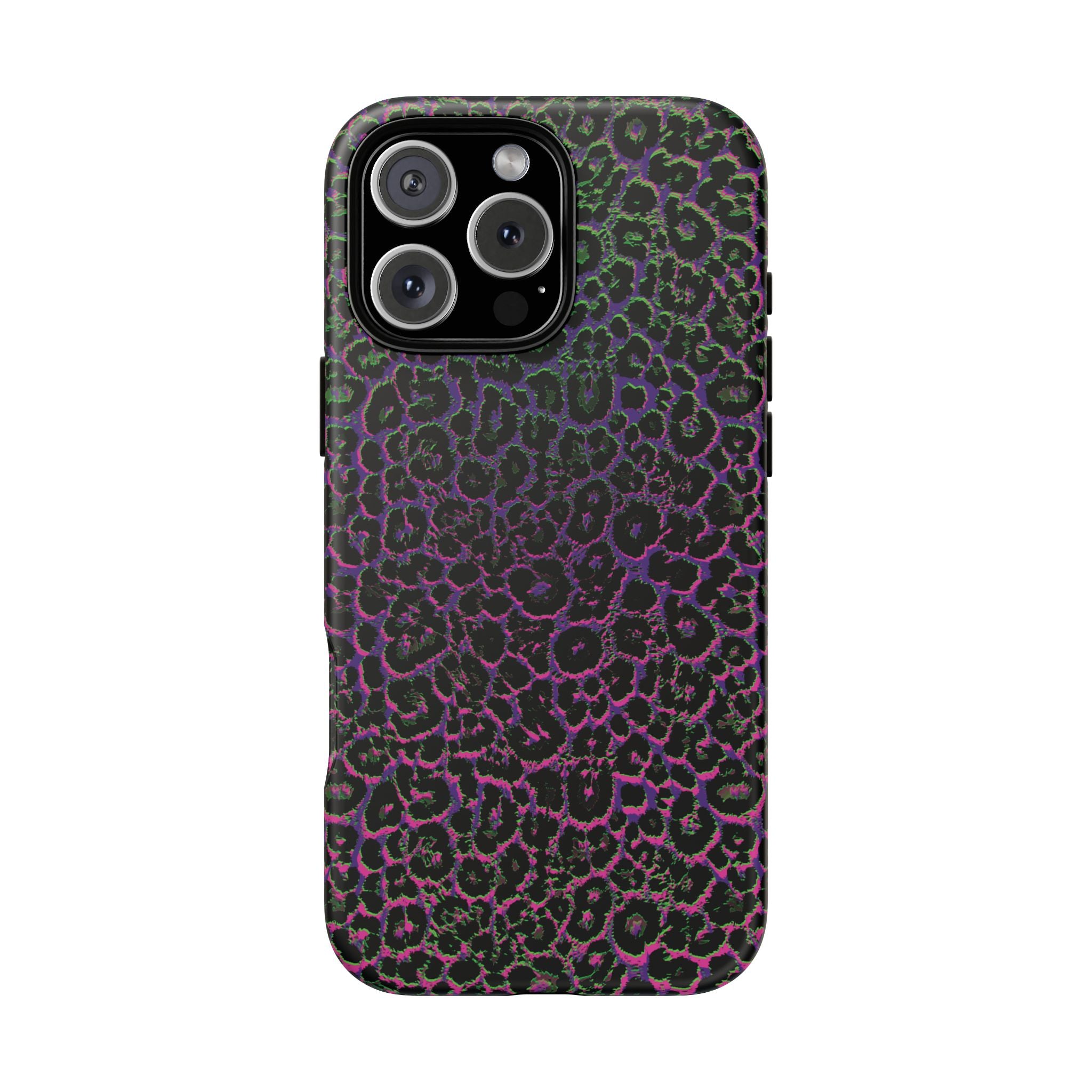 Colorful Leopard Tough Phone Case for iPhone, Galaxy, or Google Pixel
