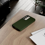 Olive Green Tough Phone Case for iPhone, Galaxy and Google Pixel