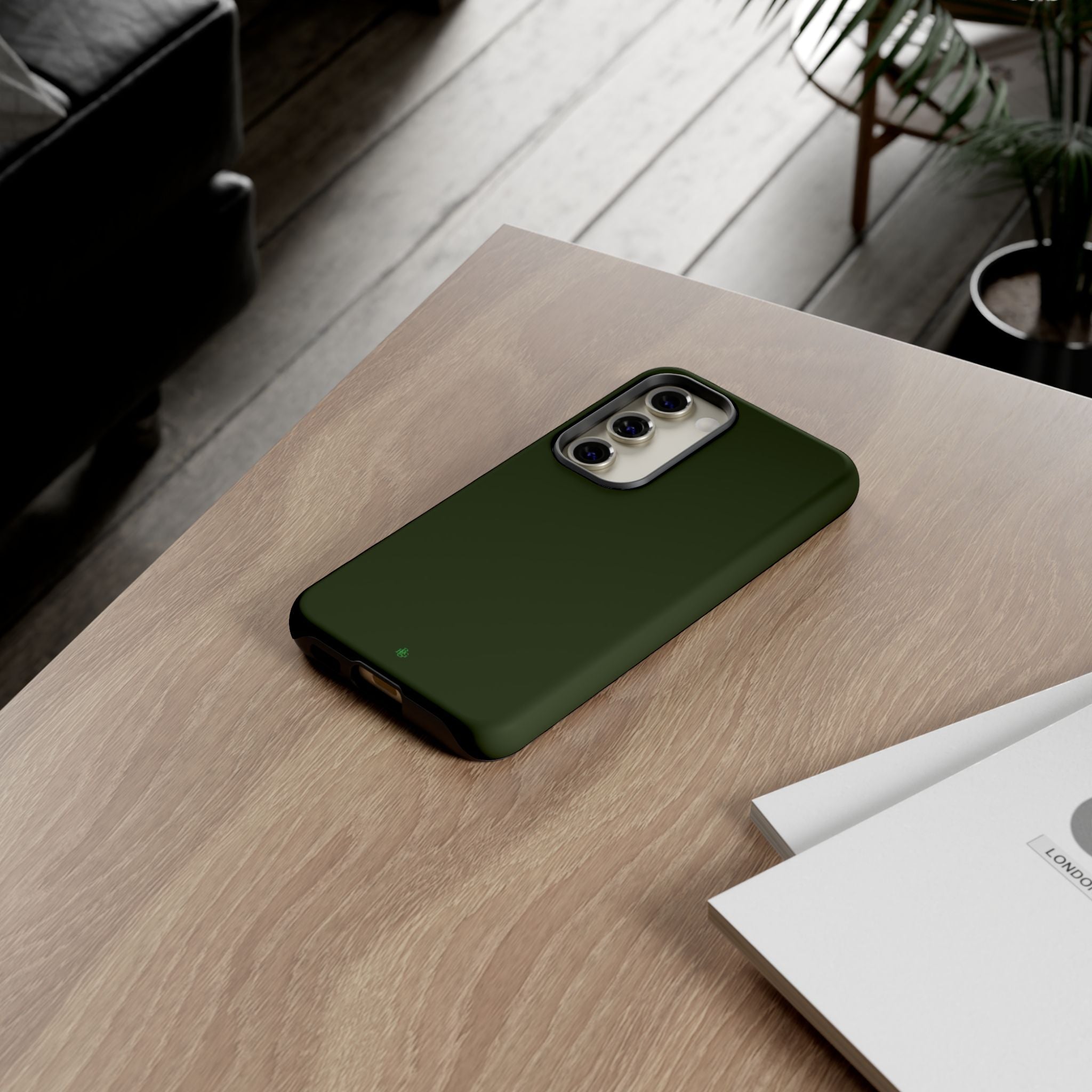 Olive Green Tough Phone Case for iPhone, Galaxy and Google Pixel