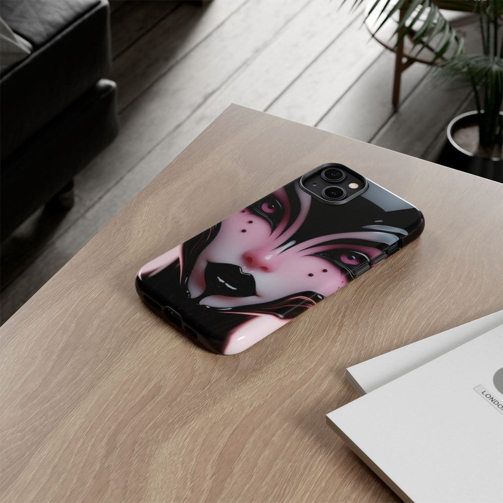 Pink Alien Tough Phone Case for iPhone, Galaxy, or Google Pixel