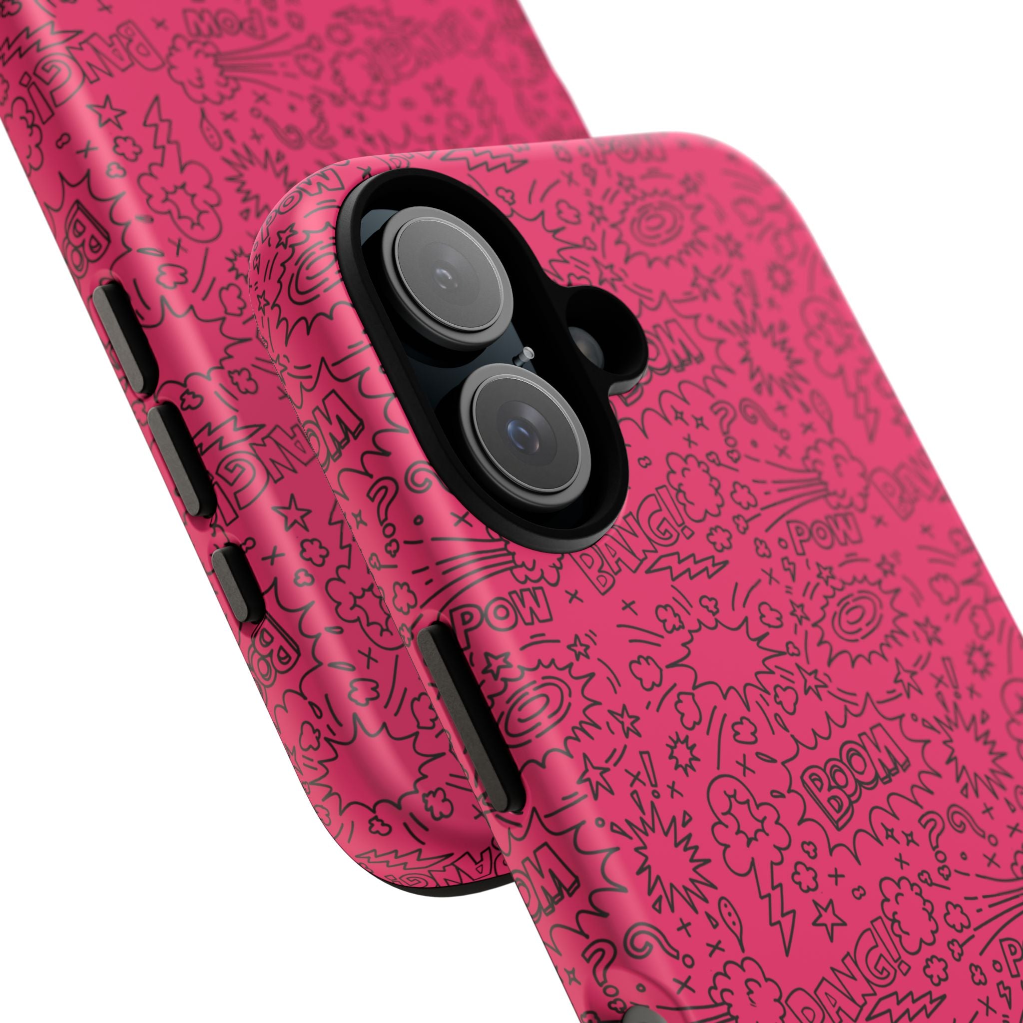 Pink Wow Tough Case for iPhone, Galaxy, or Google Pixel