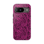 Pink Zebra Tough Phone Case for iPhone, Galaxy, or Google Pixel