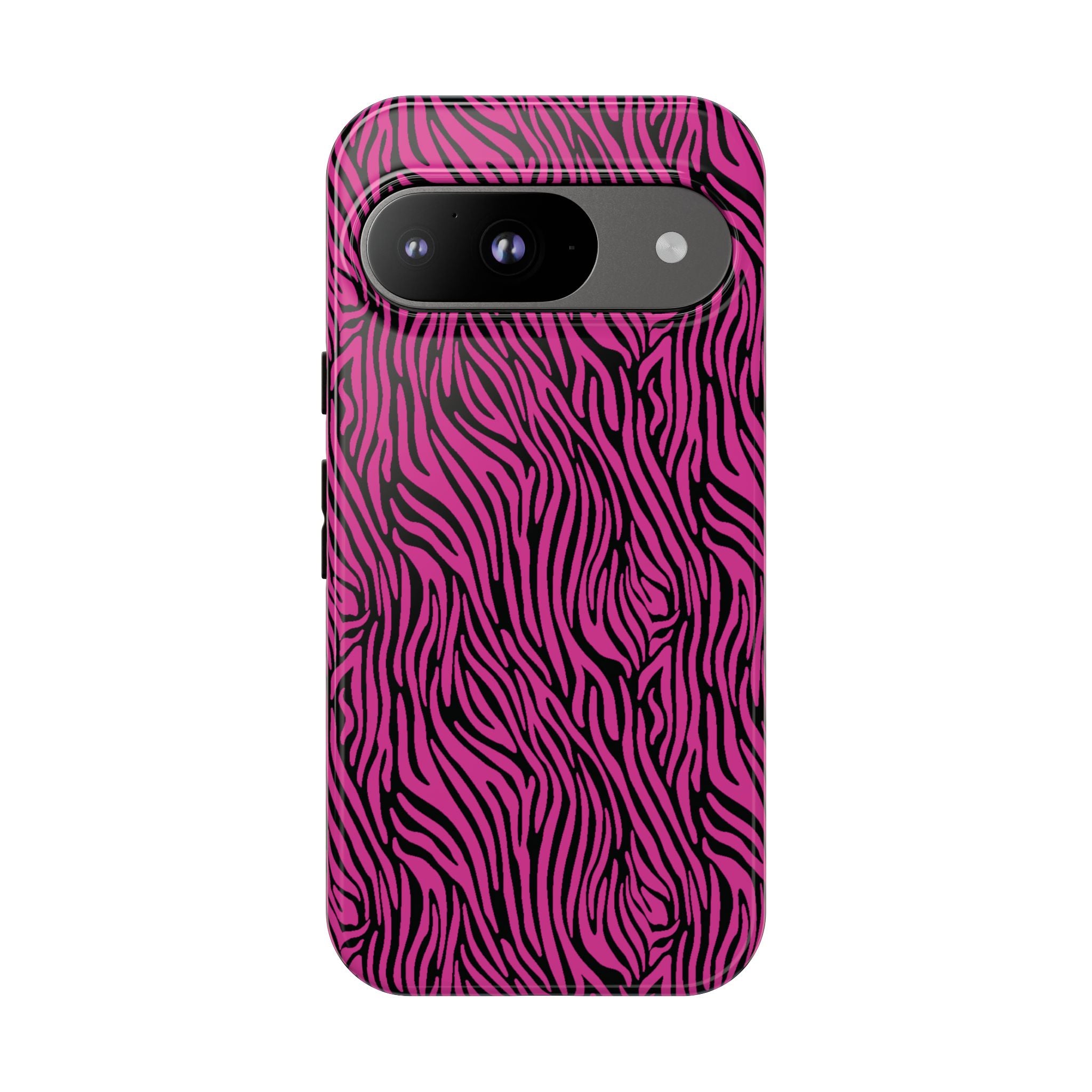 Pink Zebra Tough Phone Case for iPhone, Galaxy, or Google Pixel