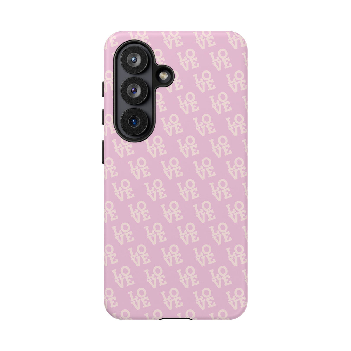 Pink 'LOVE' Pattern Tough Phone Case