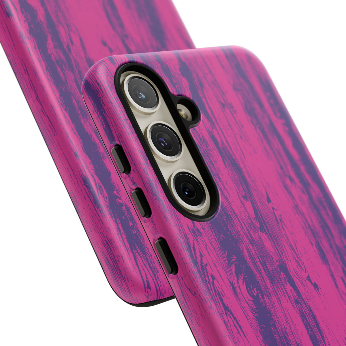 Pink Purple Wood Print Tough Phone Case iPhone, Galaxy, or Google Pixel
