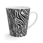 Black and White Zebra Print Latte Mug