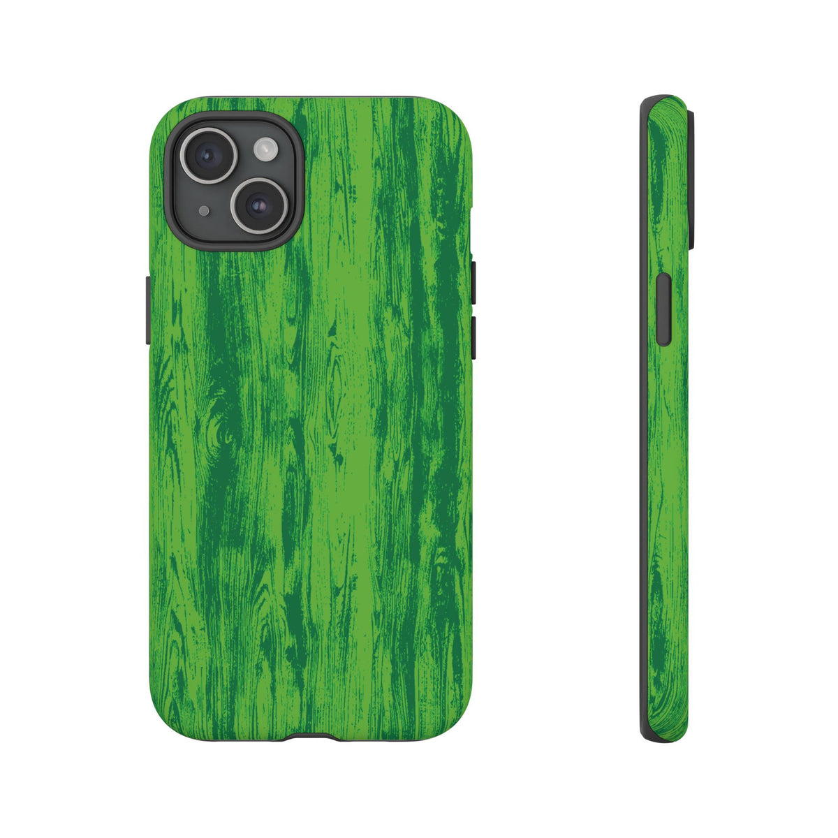 Neon Green Wood Tough Phone Case iPhone, Galaxy, or Google Pixel