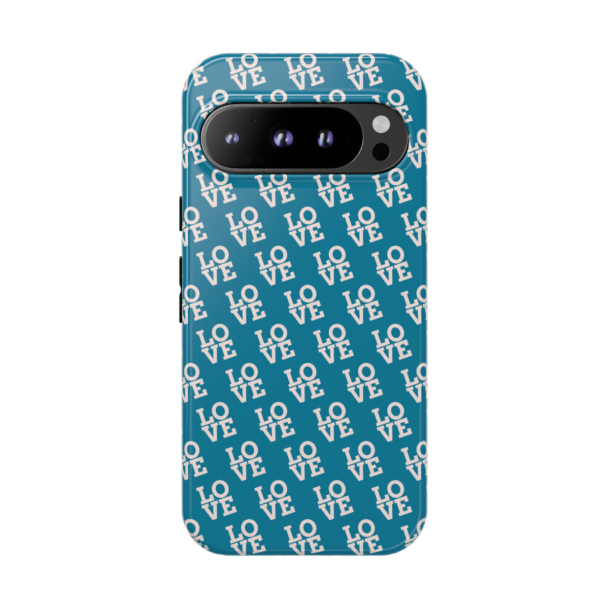 LOVE Teal Green Tough Phone Case iPhone, Galaxy, or Google Pixel