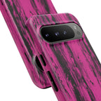 Hot Pink wood print Design Tough Phone Case for iPhone, Galaxy, or Google Pixel