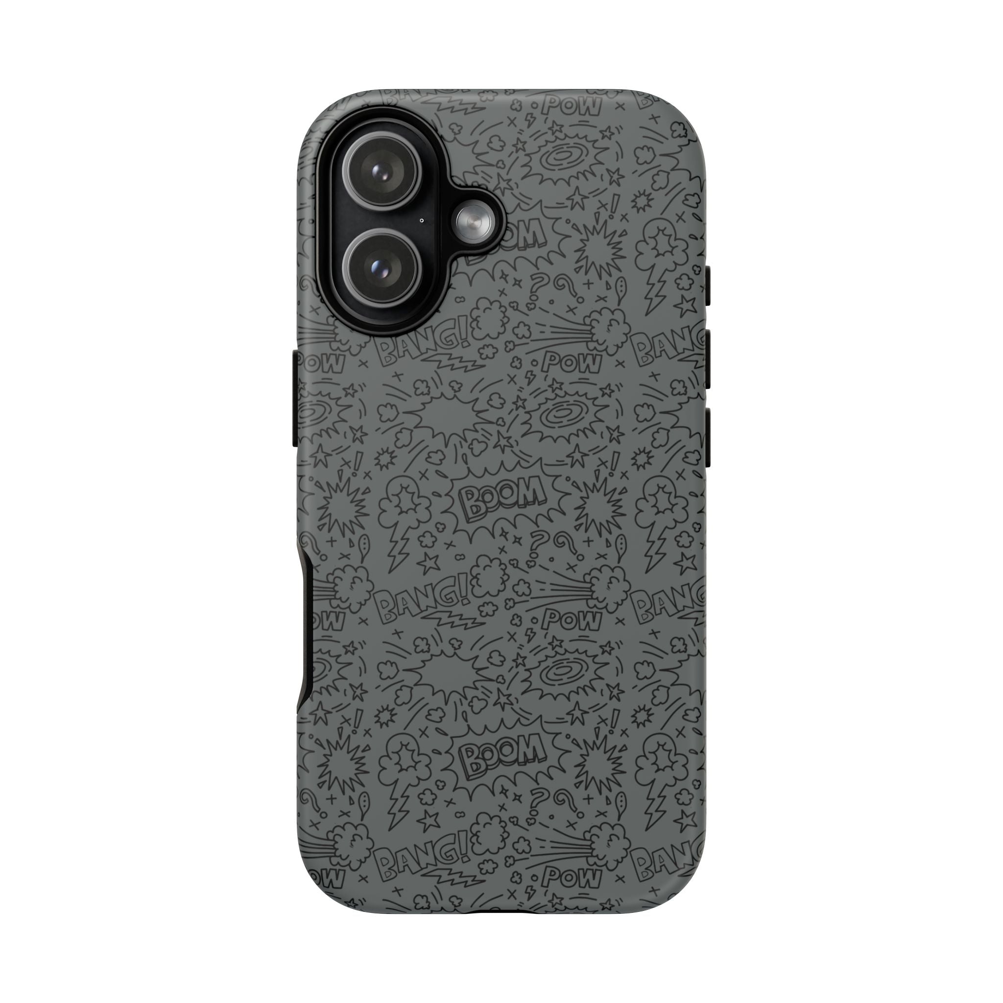 POW BOOM Comics style Tough Phone Case for iPhone, Galaxy, or Google Pixel
