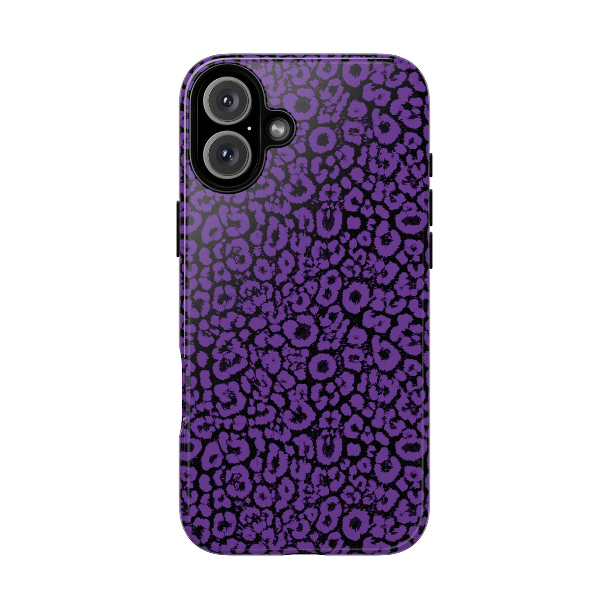 Purple Leopard Tough Case for iPhone, Galaxy or Google Pixel