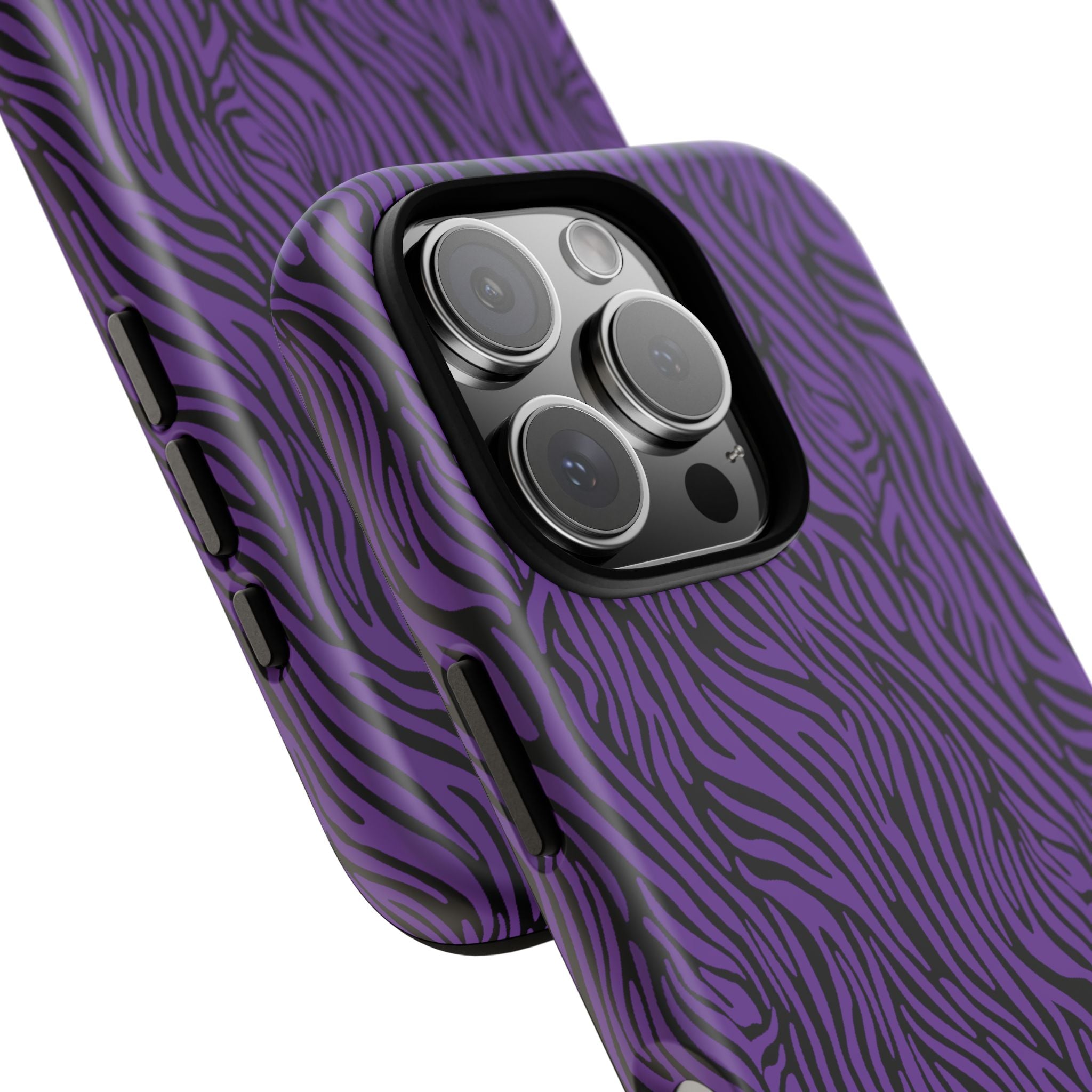 Purple Zebra Tough Phone Case for iPhone, Galaxy, or Google Pixel