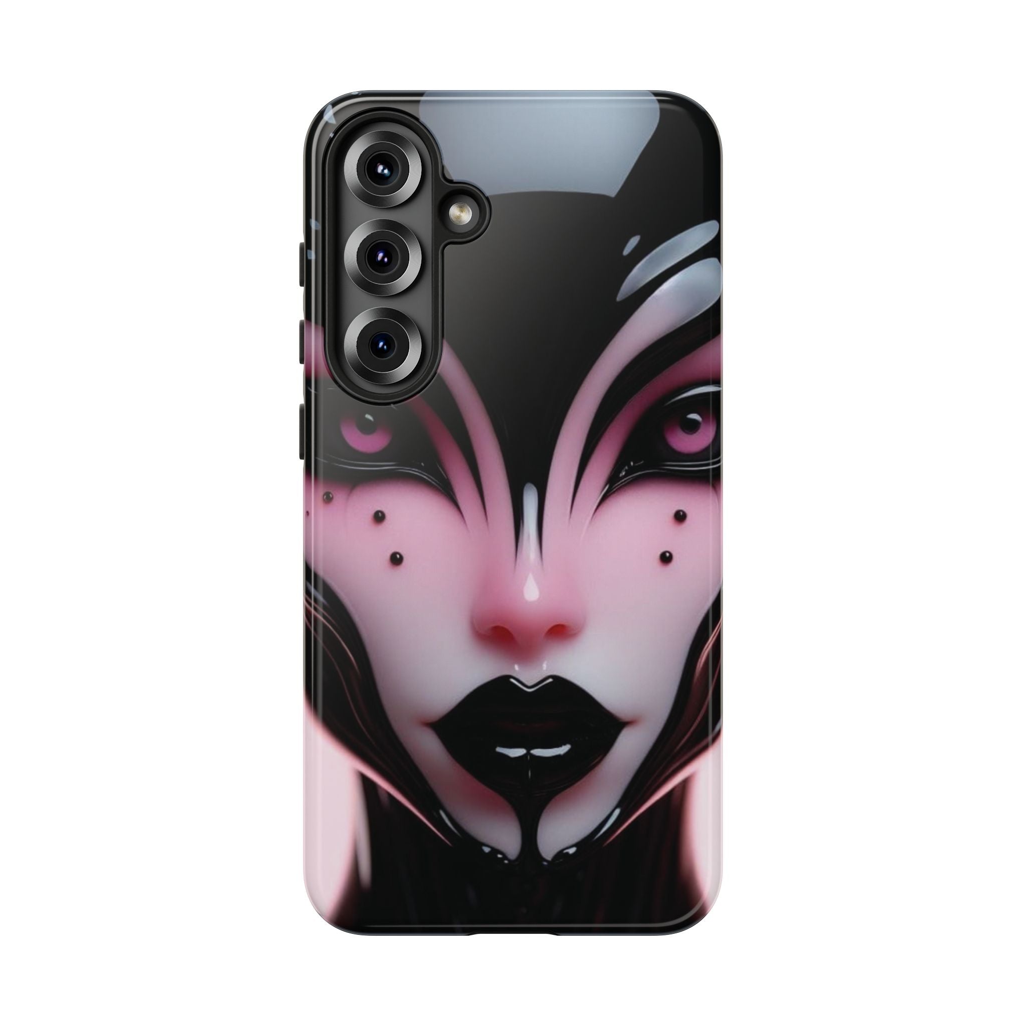 Pink Alien Tough Phone Case for iPhone, Galaxy, or Google Pixel