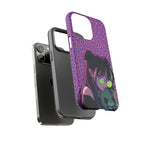 Purple Pink Leopard Kz iPhone, Galaxy and Google Tough Cases