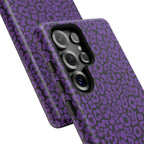 Purple Leopard Tough Case for iPhone, Galaxy or Google Pixel