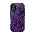 Purple Leopard Tough Case for iPhone, Galaxy or Google Pixel