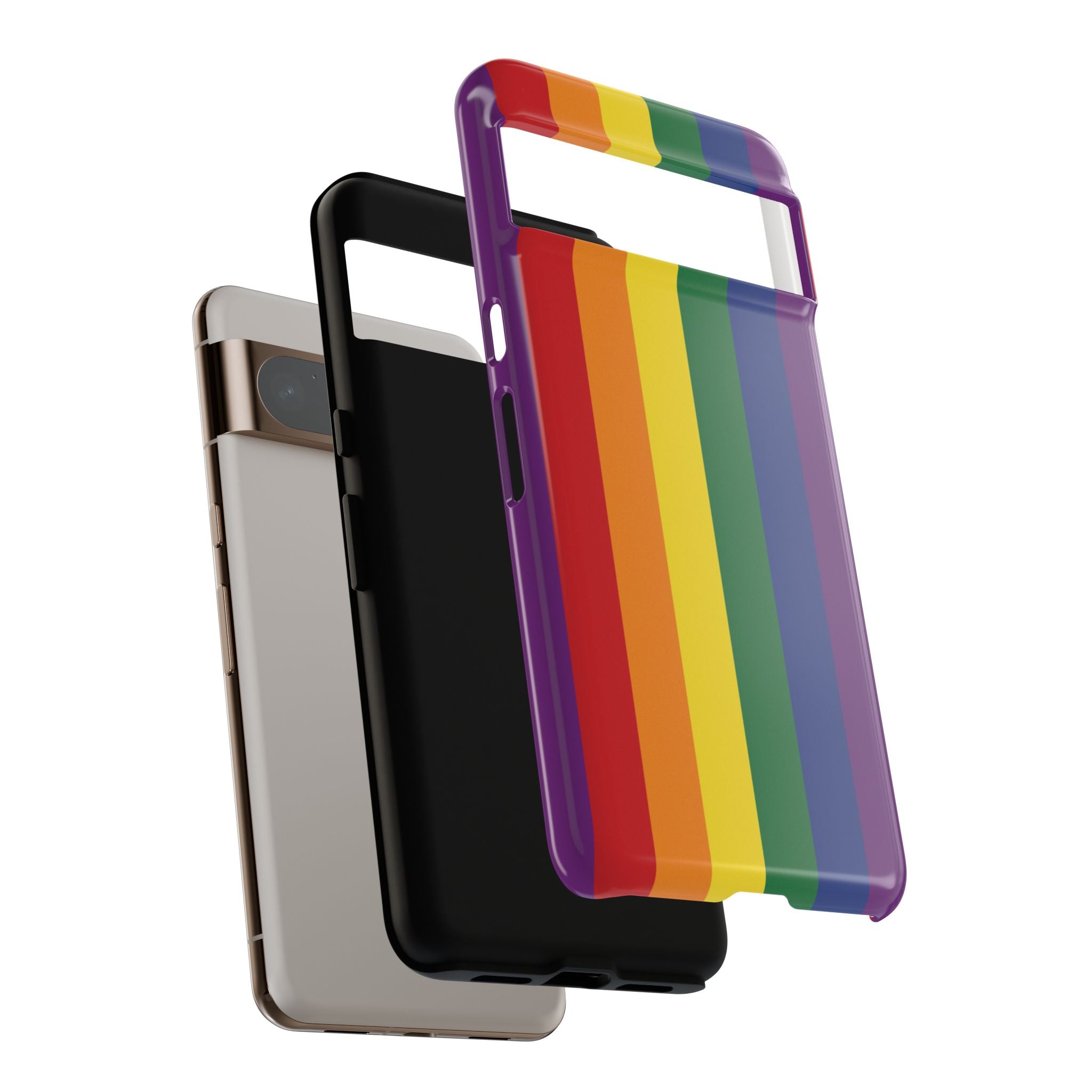 LGBTQ Rainbow Flag Tough Phone Case for iPhone, Galaxy, or Google Pixel