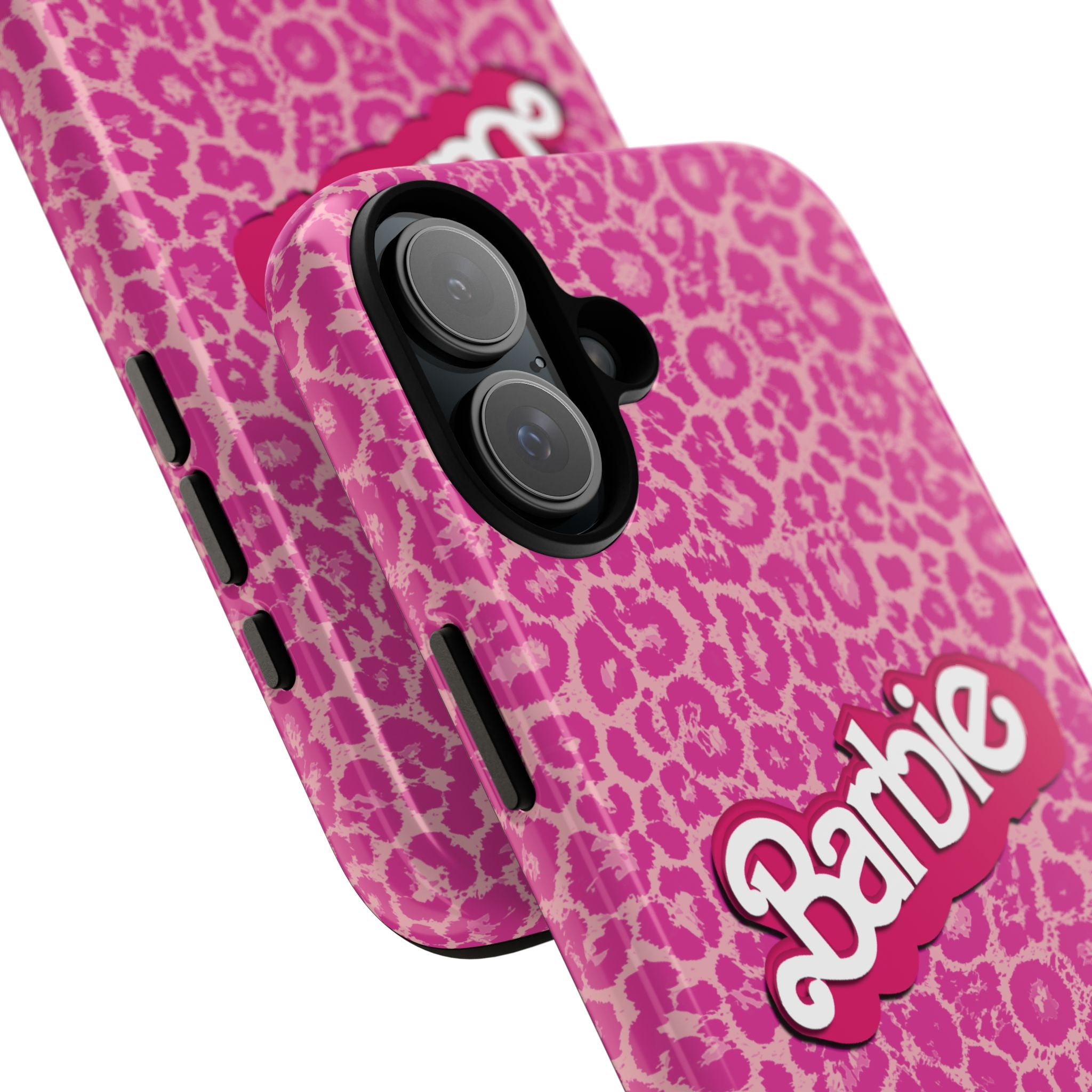 Hot Neon Pink Leopard Barb Tough Phone Case iPhone, Galaxy, or Google Pixel