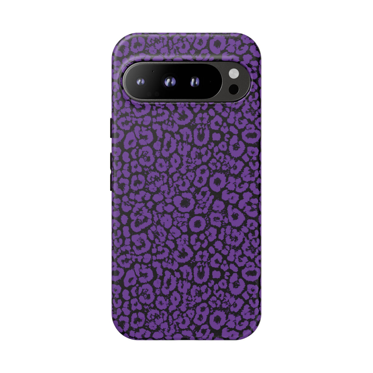 Purple Leopard Tough Case for iPhone, Galaxy or Google Pixel