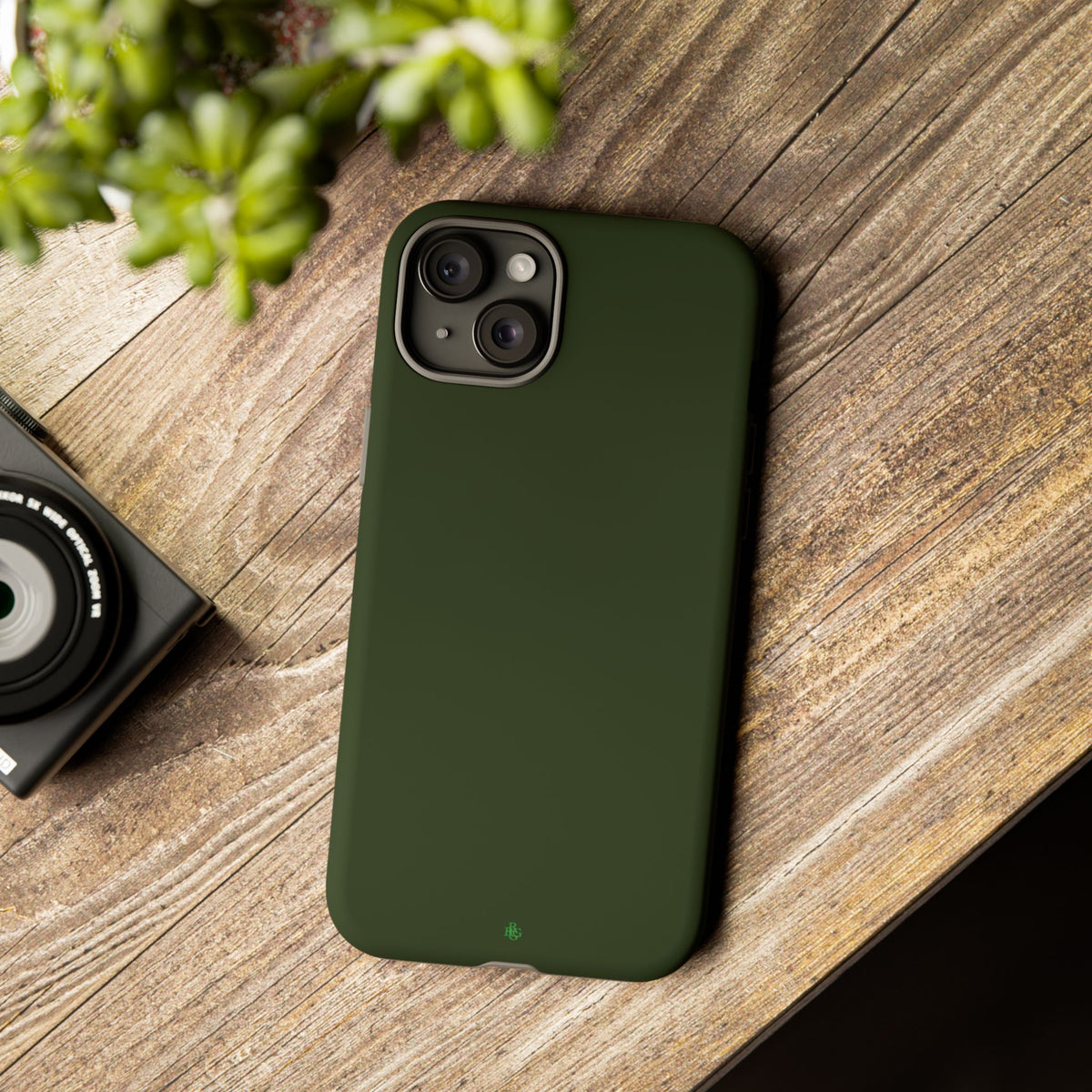 Olive Green Tough Phone Case for iPhone, Galaxy and Google Pixel