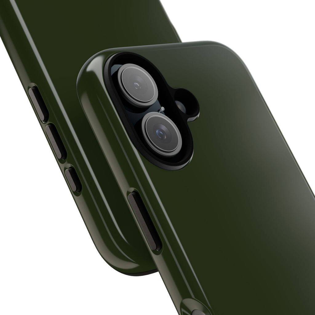 Olive Green Tough Phone Case for iPhone, Galaxy and Google Pixel