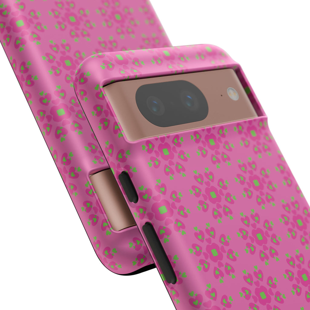 Floresta Heart Pink Tough Phone Case iPhone, Galaxy, or Google Pixel