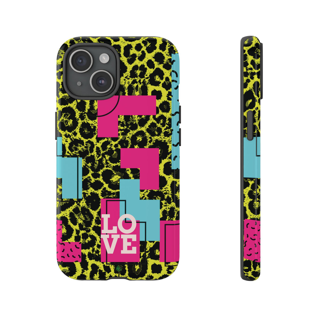 LOVE Neon Yellow RG Phone Case iPhone, Galaxy and Google Tough Cases