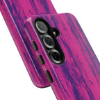 Pink Purple Wood Print Tough Phone Case iPhone, Galaxy, or Google Pixel