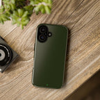 Olive Green Tough Phone Case for iPhone, Galaxy and Google Pixel
