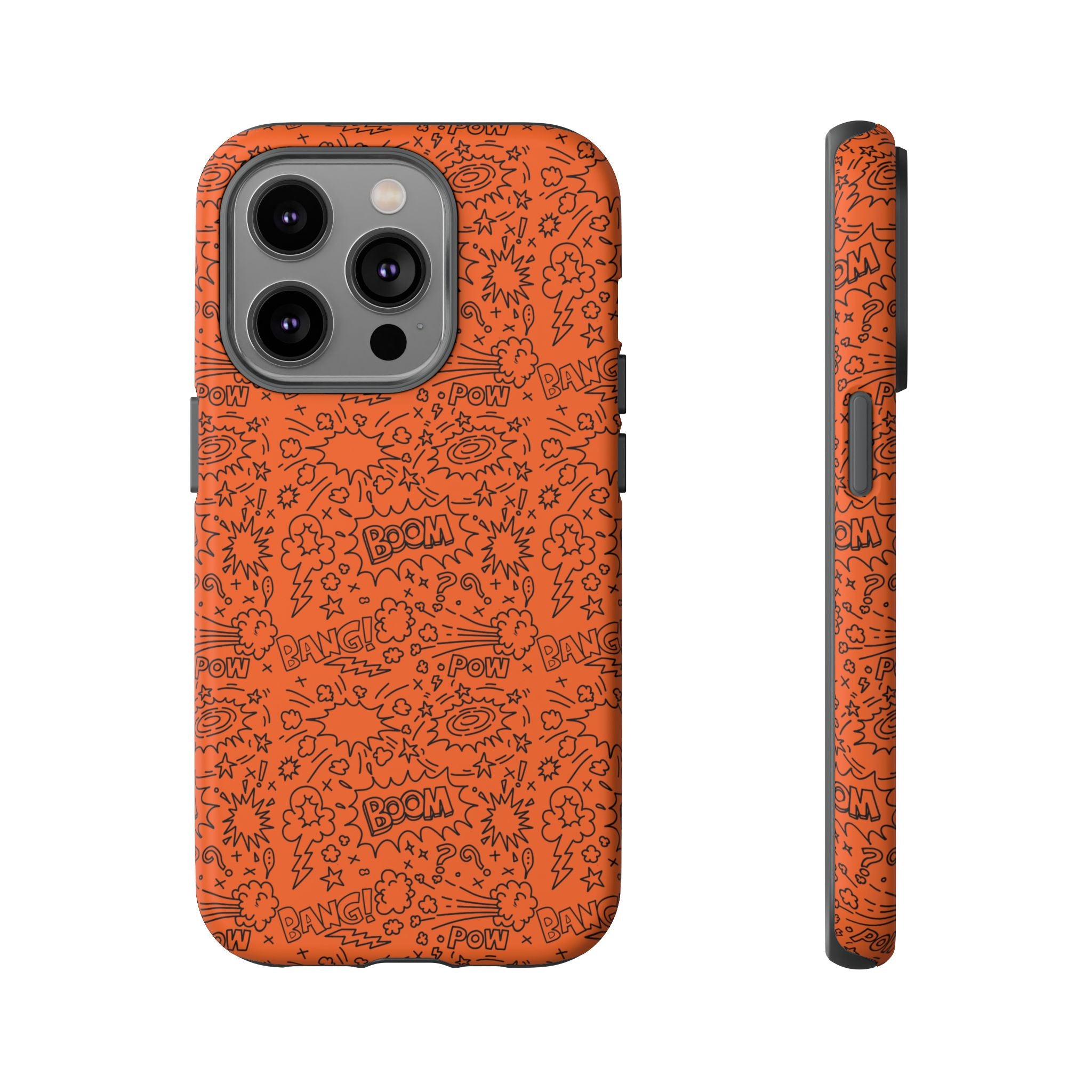 Wow Orange Tough Case for iPhone, Galaxy, or Google Pixel
