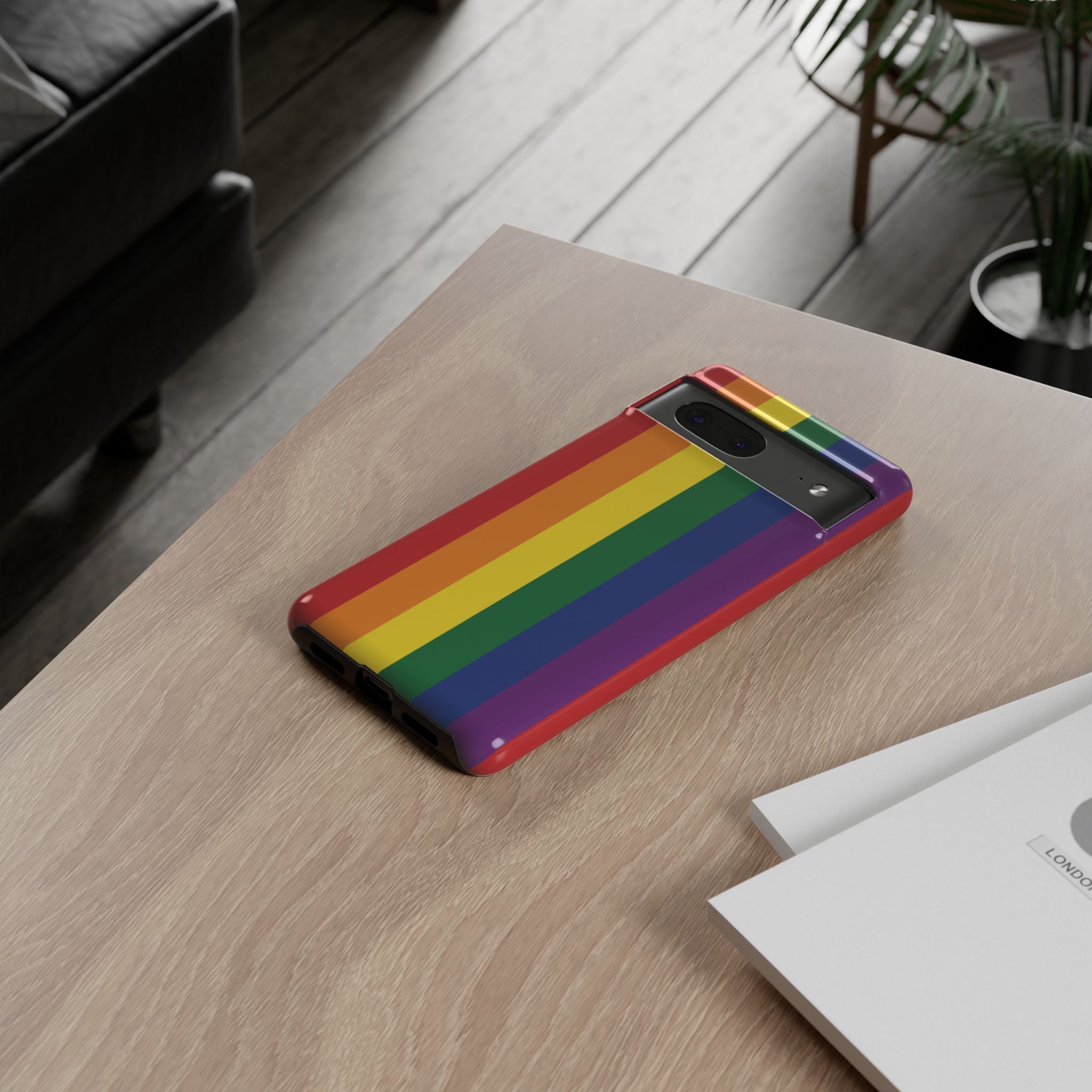 LGBTQ Rainbow Flag Tough Phone Case for iPhone, Galaxy, or Google Pixel